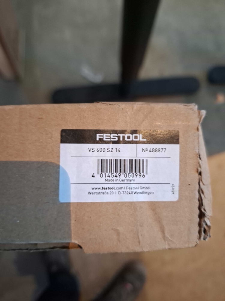 1593150-2 Laxstjärtsschablon - Festool VS 600 SZ 14, 14 mm