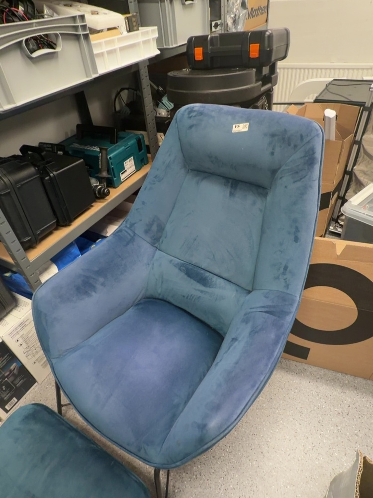 1506062-2 Armchairs with footstools - 2 pcs