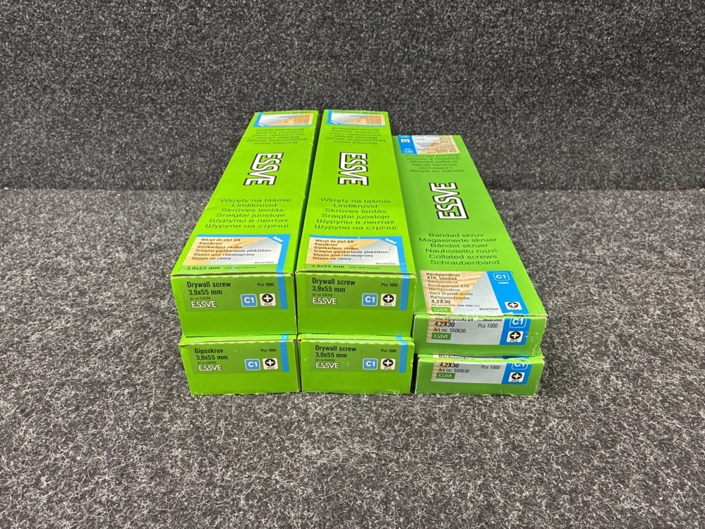 1591339-1 6000 pcs. Banded plasterboard screw & hard plasterboard screw, Essve