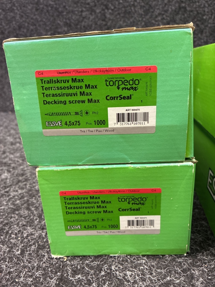 1591344-2 4000 pcs Banded Truss screw 4.5x75mm, Essve