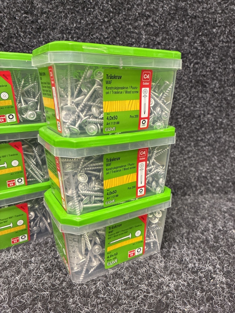 1591351-2 2400 pcs Wood screw 4.0x50mm, Essve