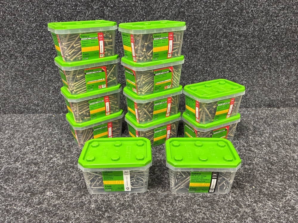 1591352-1 3000 pcs Trall screw 4.8x55, 4.2x55 & 4.8x50mm, Essve