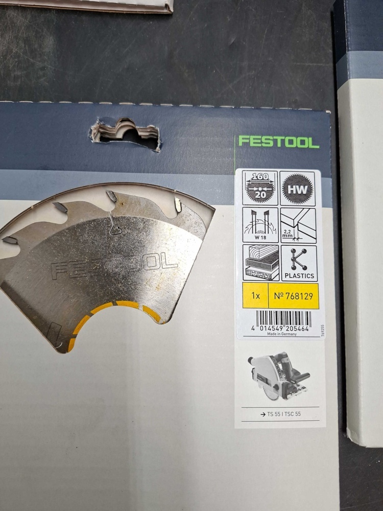 1593157-2 Sågklingor - Festool HW, blandat parti 160 och 216 mm