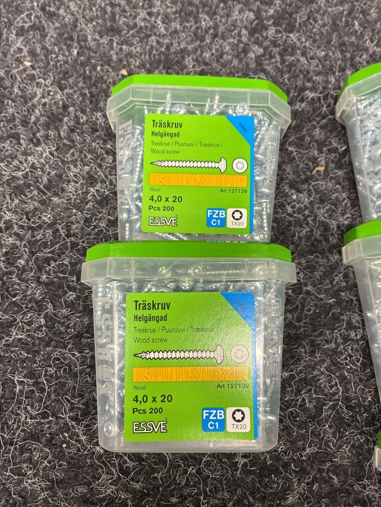 1591353-2 25 pcs Packs Wood Screws, Essve