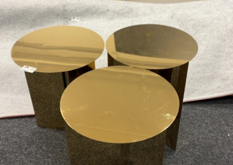 Side tables 3 pcs - HAY Slit High