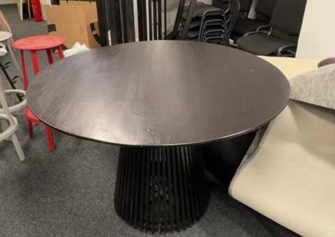 Round wooden dining tables - 2 pcs
