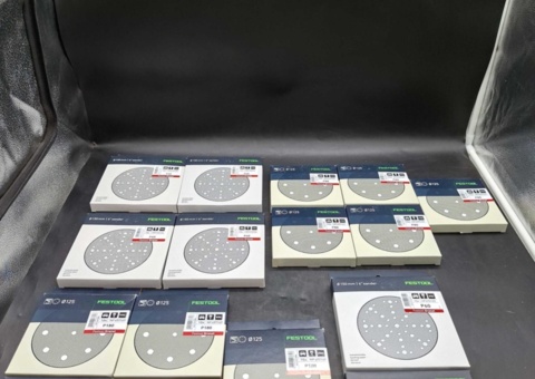 Sliprondeller - Festool Granat, 125 och 150 mm, blandade kornstorlekar