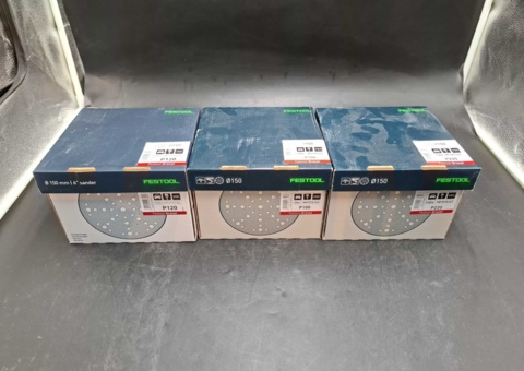 Sliprondeller - Festool Granat, 150 mm, P100/P120/P220