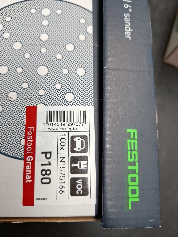 1593171-2 Sliprondeller - Festool Granat, 150 mm, P180/P220