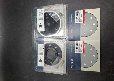 Slipplattor och sliprondeller - Festool StickFix och Granat, 125 mm