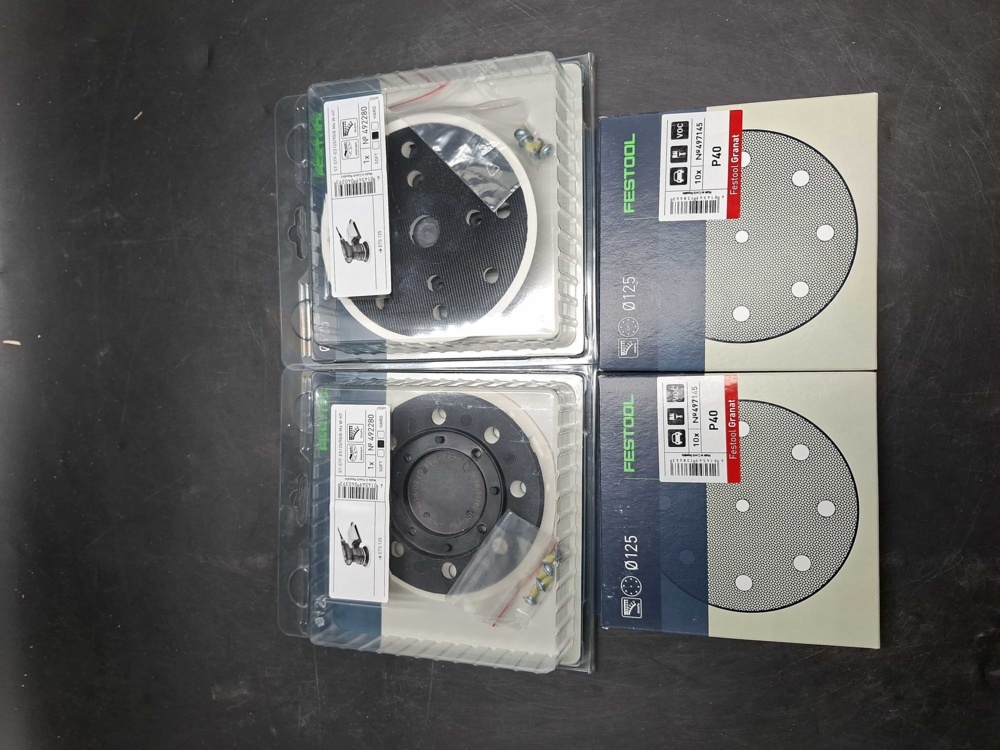 1593180-1 Slipplattor och sliprondeller - Festool StickFix och Granat, 125 mm
