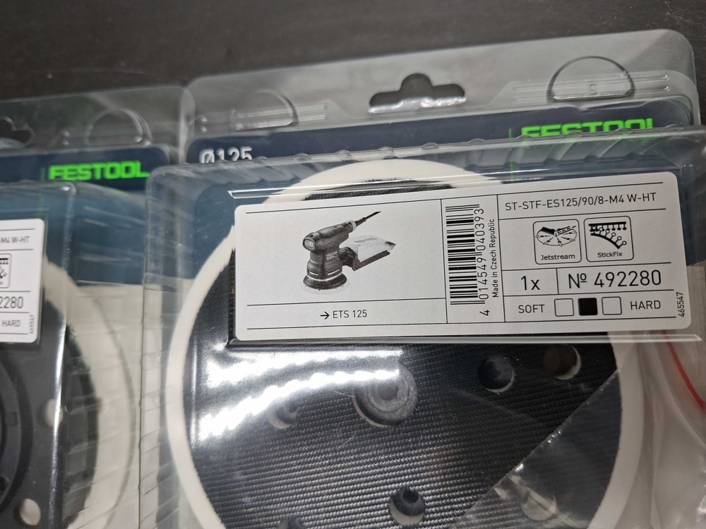 1593180-2 Slipplattor och sliprondeller - Festool StickFix och Granat, 125 mm