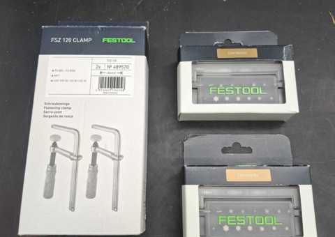 Skruvtvingar och bits - Festool FSZ 120 och CENTROTEC SYS3 XXS CE-MX BH 60