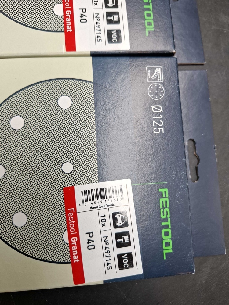 1593190-2 Slipplattor och sliprondeller - Festool StickFix och Granat, 125 mm