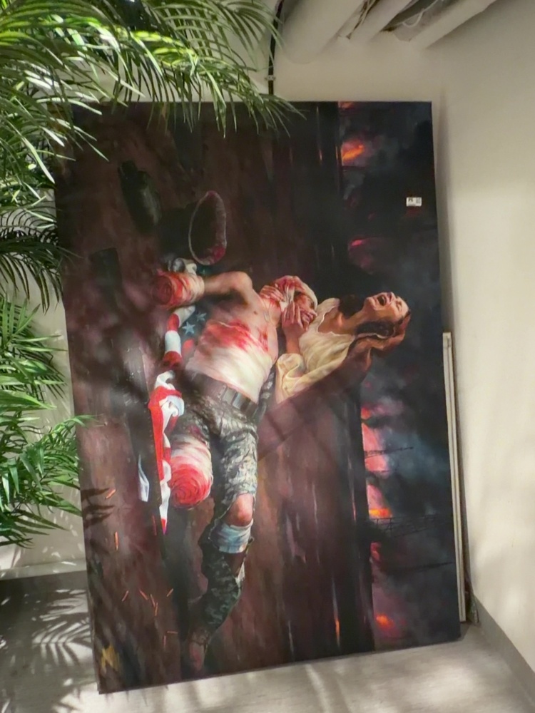 1506085-2 Lot with larger paintings