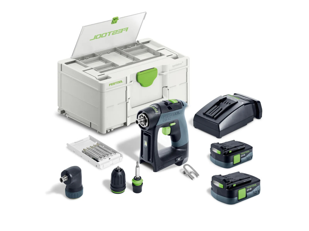 1593124-1 Borrskruvdragare - Festool CXS 12 2,5-Set, 12 V
