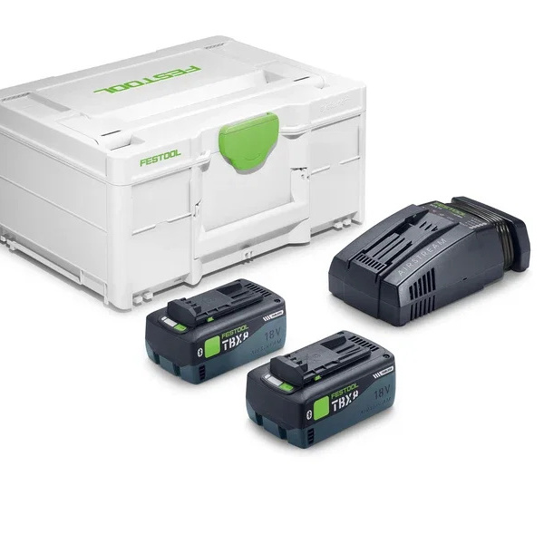 1593136-1 Laddpaket - Festool SYS 18V 2x8,0/SCA16, två batterier