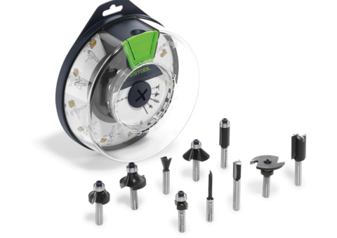 Frässats - Festool Box-OF HW 10x S8 Mix, 8 mm skaft