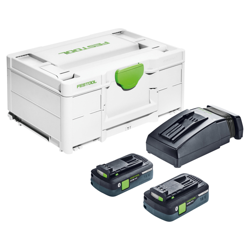 1593128-1 Laddpaket - Festool SYS3 ENG 18V 2x4,0/TCL6, två batterier