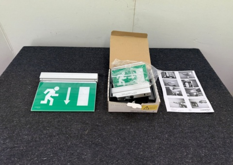 2 emergency exit signs (led)