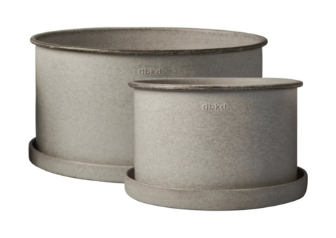 Krukor, 2 st 2-pack - DBKD, Plant Bowl, beige, olika storlekar