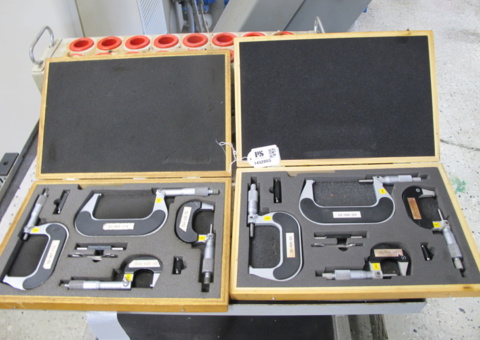 Micrometers in two boxes