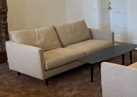 Light gray sofa approx. 230 cm
