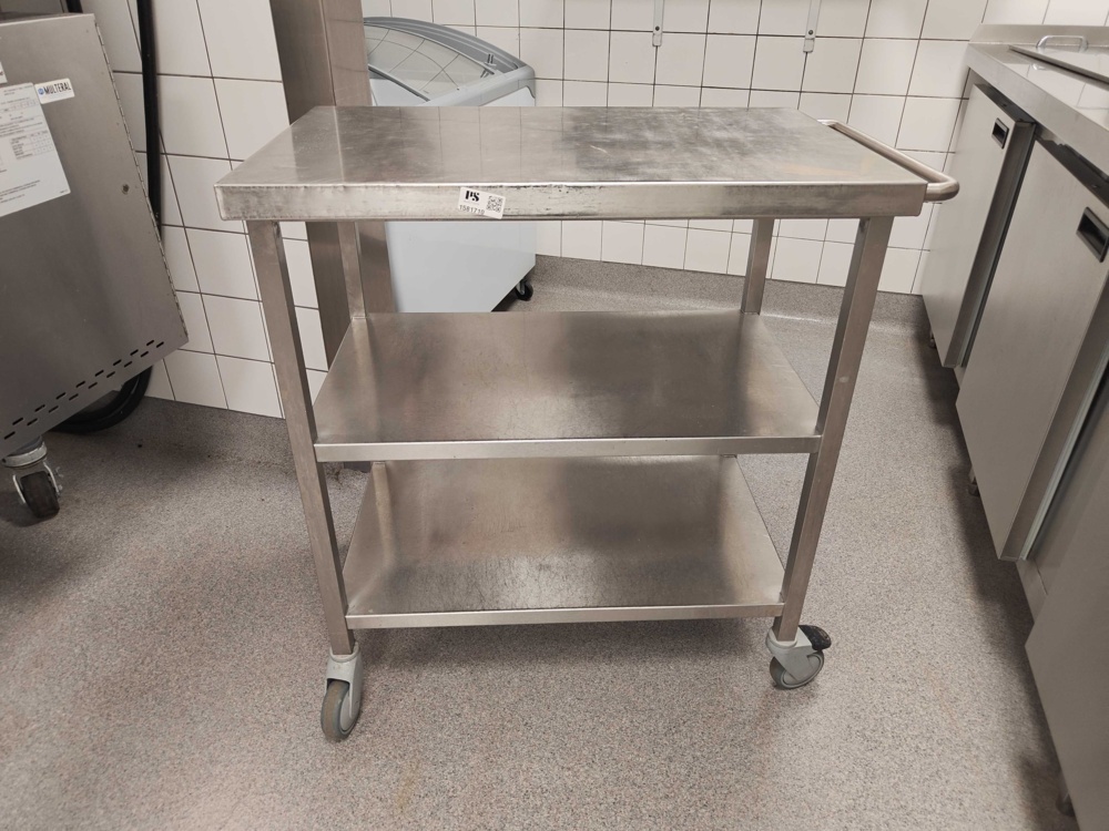 1581710-1 Stainless steel work and unloading trolley