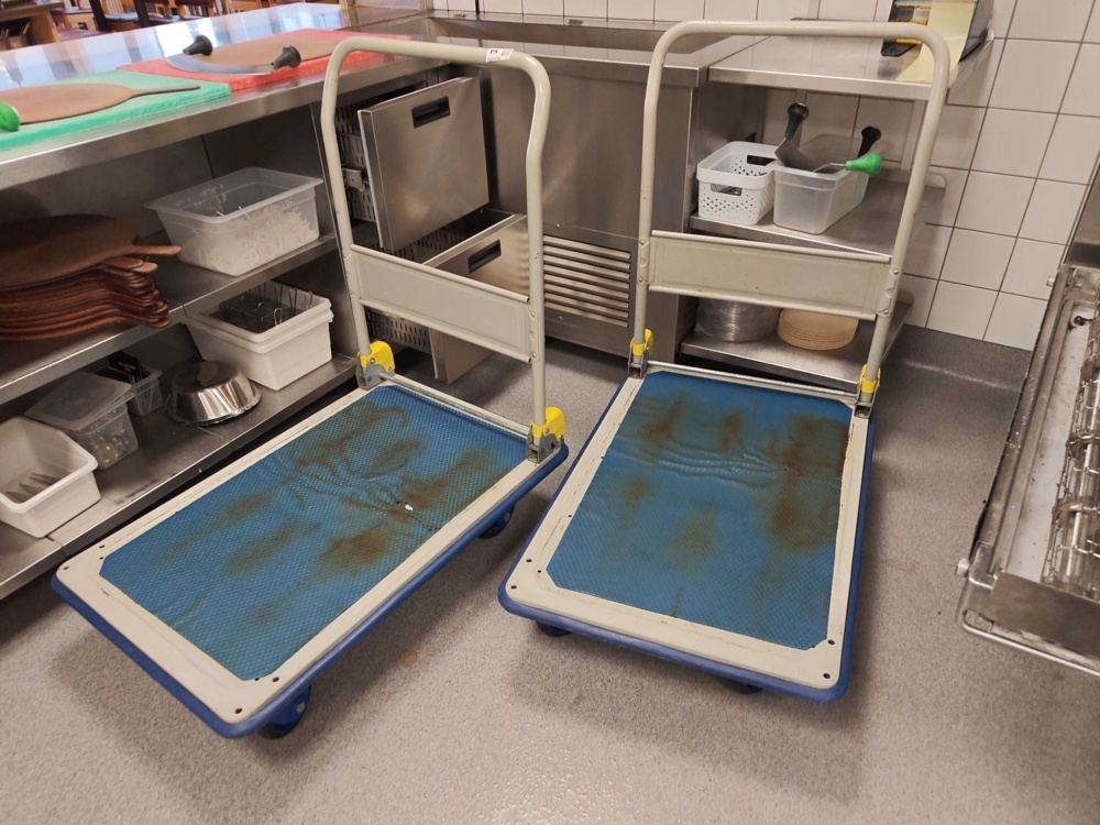 1581713-1 2 transport trolleys