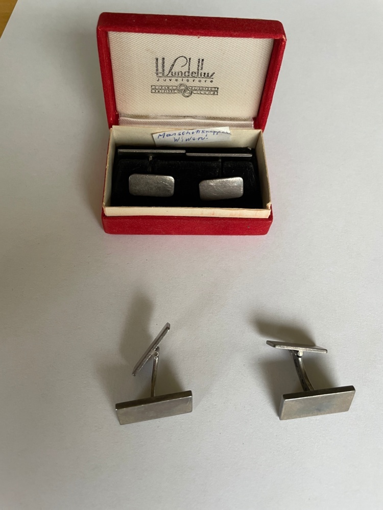 1593461-1 Cufflinks 2 pairs in silver