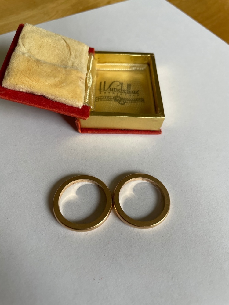 1593454-1 Wedding rings 2 pcs