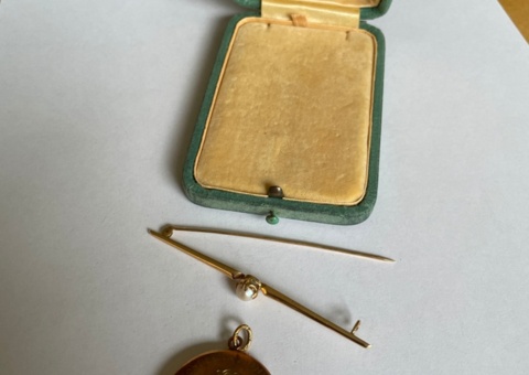 Brooch and necklace