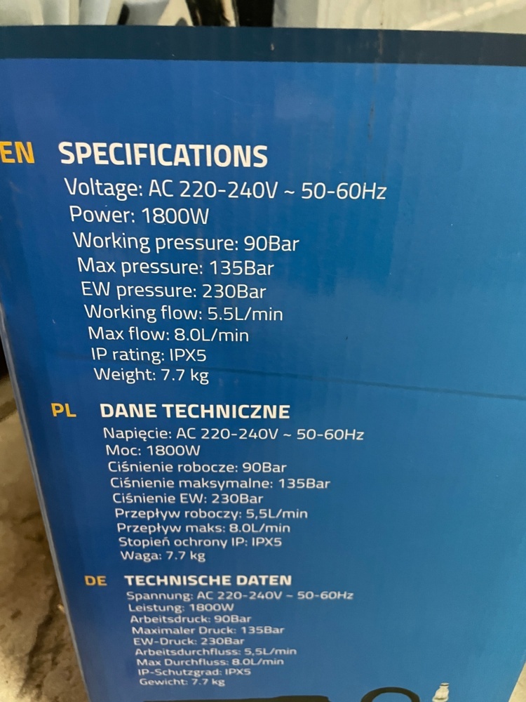 1593484-2 High pressure washer 1800W