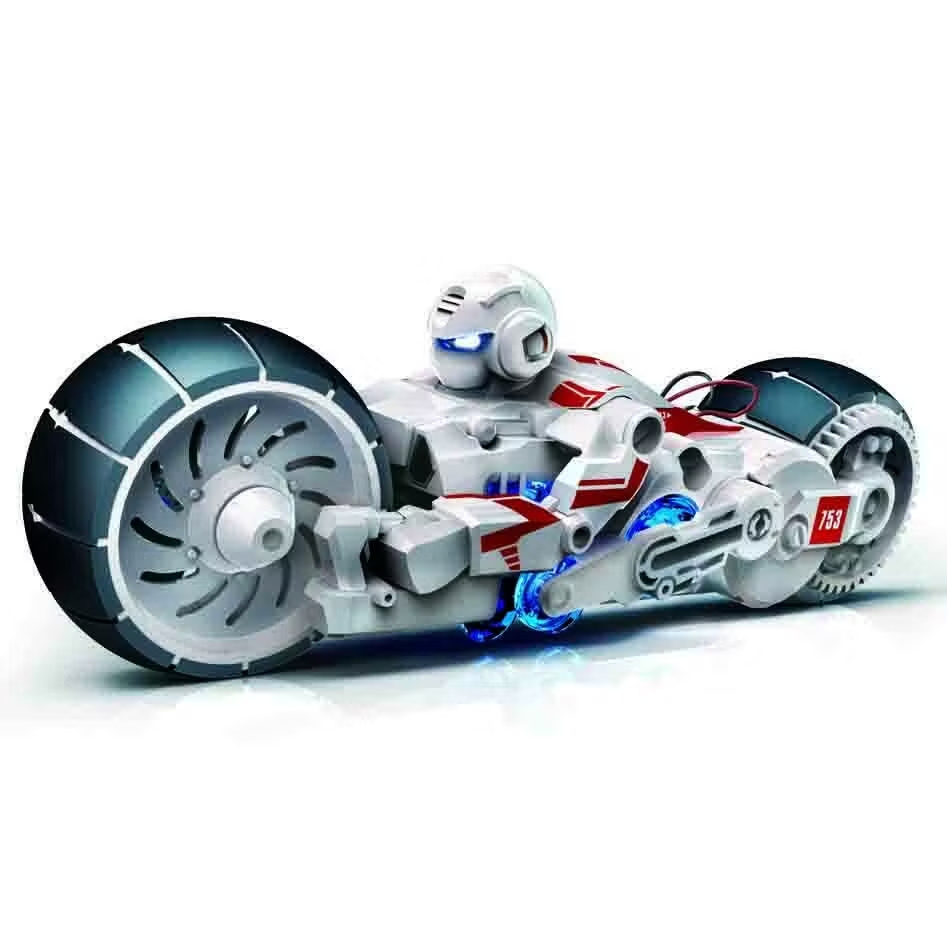 1593524-2 Modellbyggsatser, 22 st - motorcykel med saltvattendrift och konceptbil med solcell