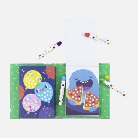 1593526-11 Målar- och ritset, 34 st - blandade motiv, Dot Paint och Spirograph