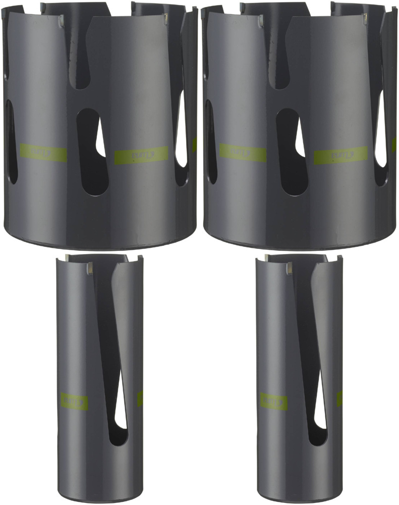 1593535-1 Long hole saws, 4 pcs - Luna, TCT, size 83–152 mm, cutting depth 160 mm