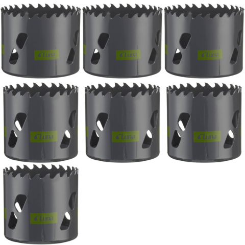 1593539-1 Fintandade hålsågar, 7 st - Luna, TCT-CP, stl 64–86 mm