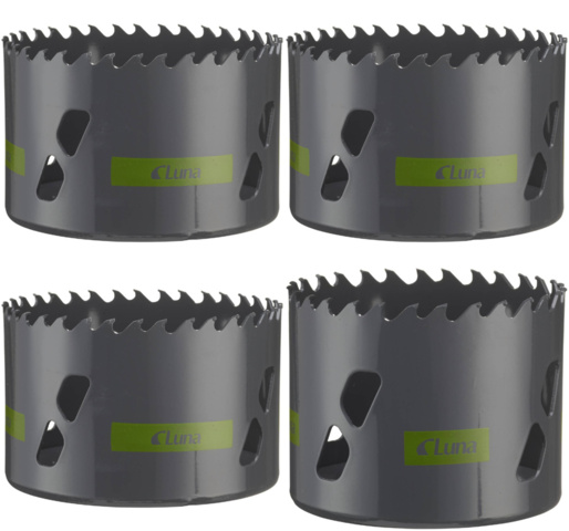 1593710-1 Fintandade hålsågar, 4 st - Luna, TCT-CP, stl 92–114 mm