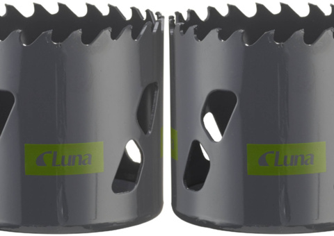 Hole saws, 10 pcs - Luna Tools TCT-CP, 43 and 52 mm, carbide teeth