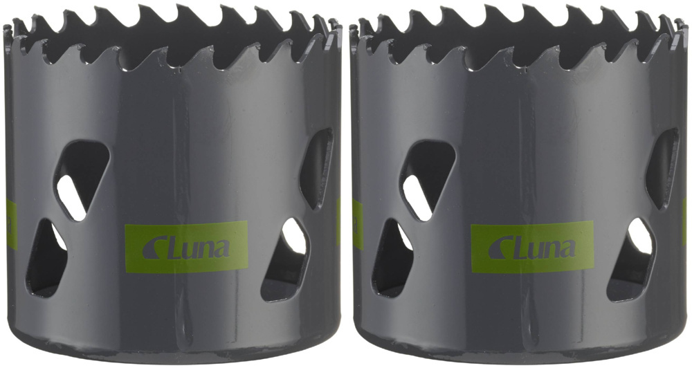 1593712-1 Hole saws, 10 pcs - Luna Tools TCT-CP, 43 and 52 mm, carbide teeth