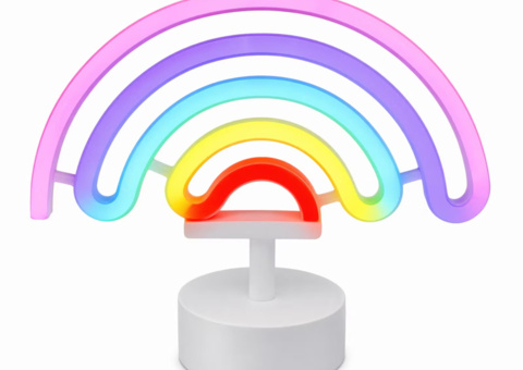 LED lamps, 15 pcs - neon effect, Rainbow
