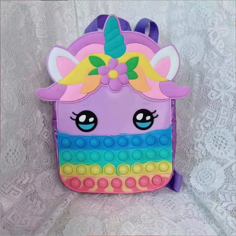1593581-1 Backpacks, 25 pcs - Popit, unicorn, purple