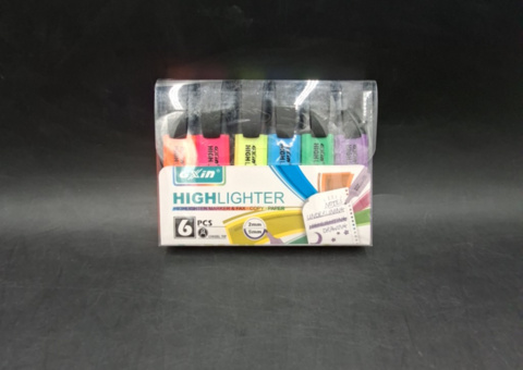 Highlighters, 50 sets - set of 6 pens in mixed colors