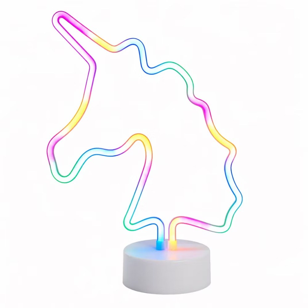 1593593-1 LED-lampor, 12 st - neoneffekt, Unicorn rainbow