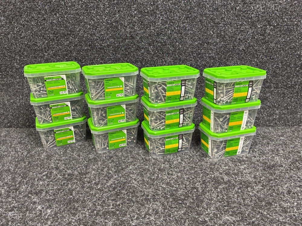 1591358-1 3000 pcs Trall screw 4.8x42, 4.2x55 & 4.8x55, Essve