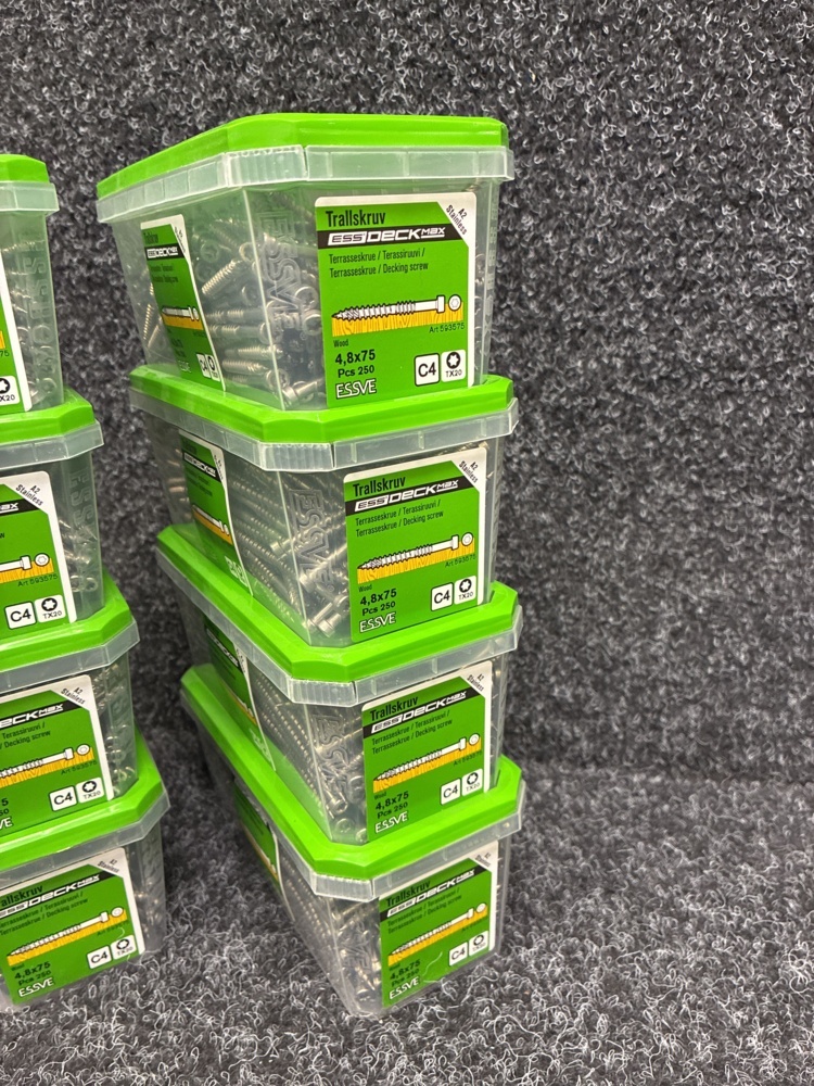 1591360-2 2000 pcs Trall screw 4.8x75mm, Essve