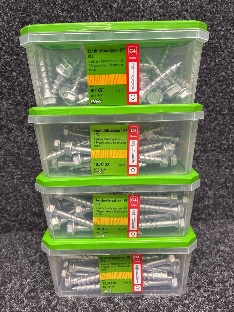 1591364-2 8 pcs Packs Construction Screw, Essve