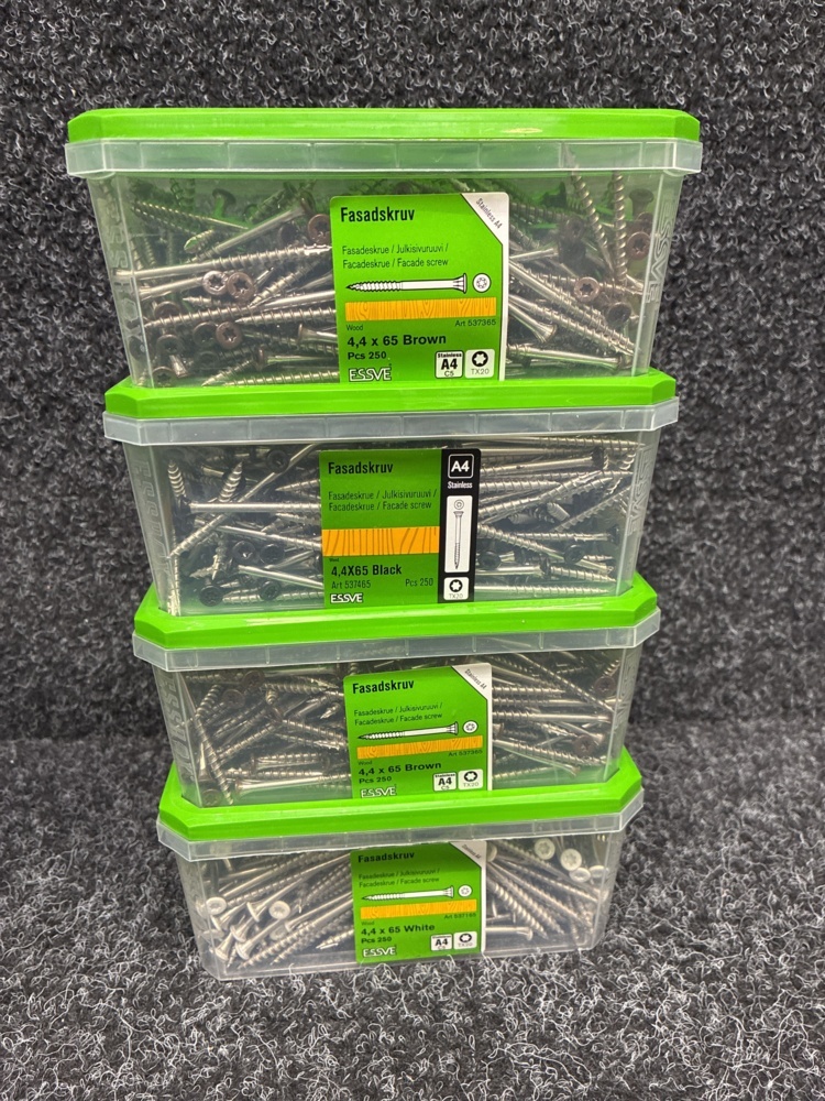 1591366-2 8 pcs. Packages Facade screw, Essve