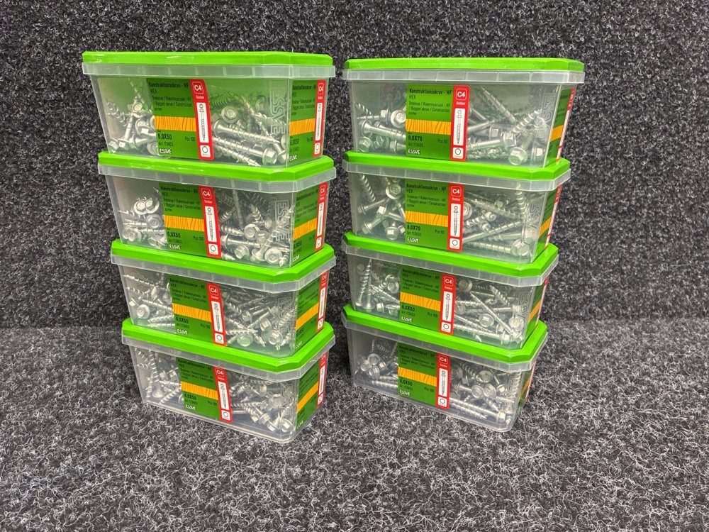 1591369-1 8 pcs Packs Construction Screw, Essve