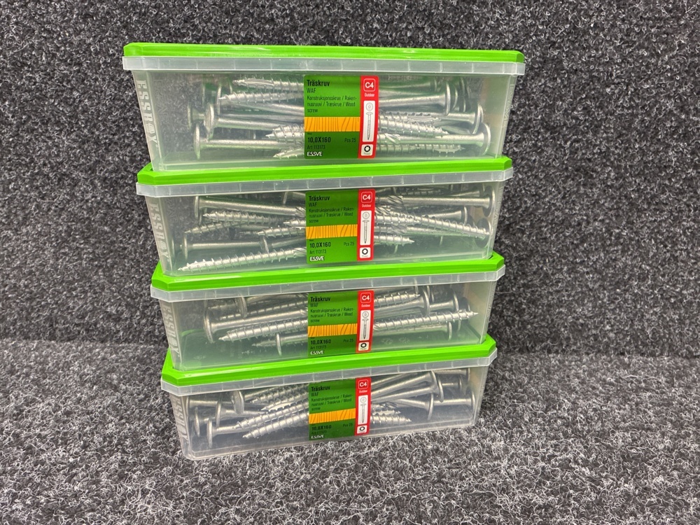 1591374-1 100 pcs Wood screw 10.0x160mm, Essve